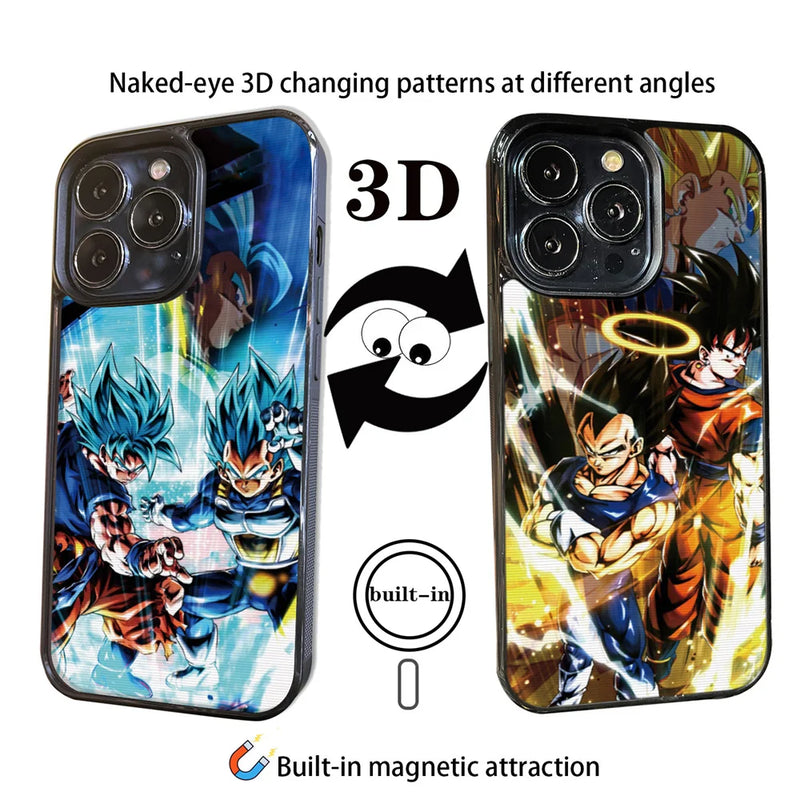 Capa Magnetica Dragon Ball  iPhone 16 15 14 13 12 -3D