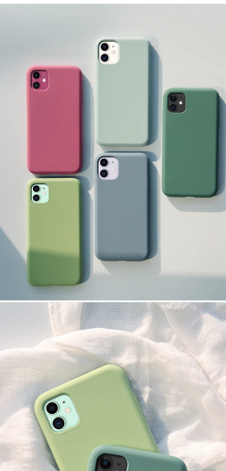 Capa de silicone oficial original para Apple iPhone, logotipo completo, iPhone