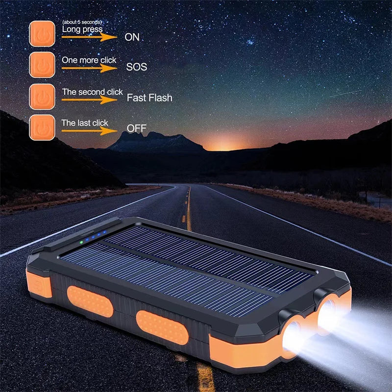 Carregador solar portátil para smartphones